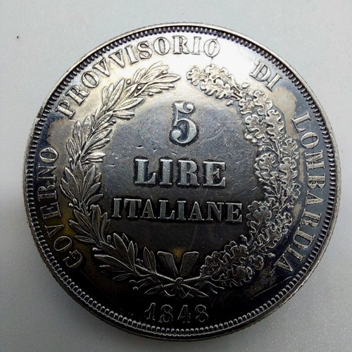 Lire italiane 1848 governo - lire,