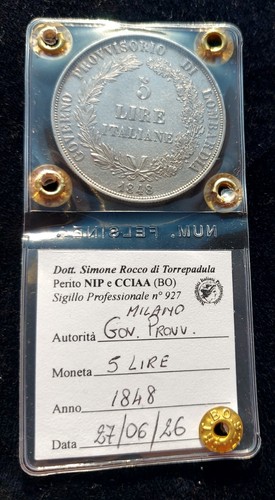 Lire 1848 governo - lire,
