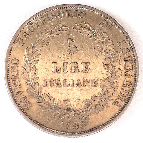 Lire governo provvisorio - 5, lire,