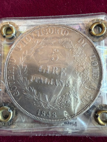 Lire 1848 argento - 5,